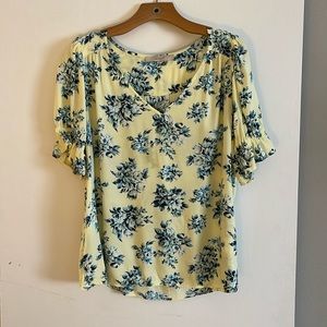 Loft s/s floral top size large